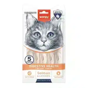 Рідкі ласощі Wanpy Functional Creamy Lickable Digestive Health для котів, 5х14 г