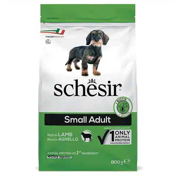 Сухий корм для дорослих собак малих порід Schesir Dog з ягням