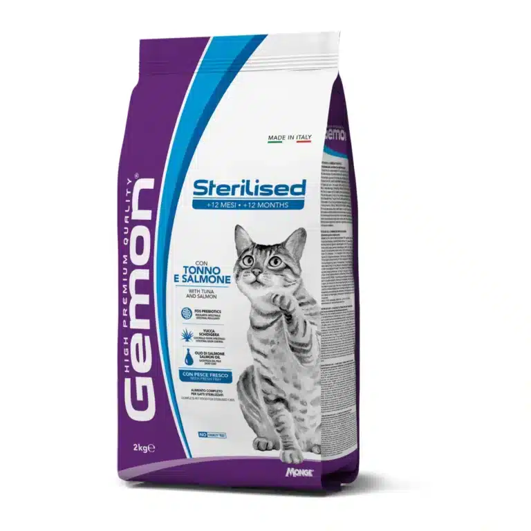 Сухий корм Gemon Cat Sterilised з лососем та тунцем для стерилізованих котів