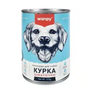 Вологий корм Wanpy Chunk з куркою для собак, 375 г