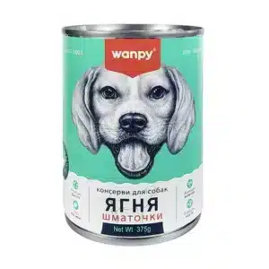 Вологий корм для собак Wanpy Lamb Chunk з ягням шматочки, 375 г