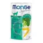 Влажный корм для взрослых кошек Monge Supreme тунец с брокколи и кукурузой (80 г)