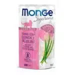 Влажный корм для стерилизованных кошек Monge Supreme тунец с киноа и зеленой фасолью (80 г)
