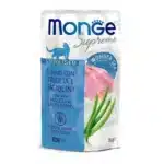 Влажный корм для стерилизованных кошек Monge Supreme тунец с кефалью со стручковой фасолью (80 г)