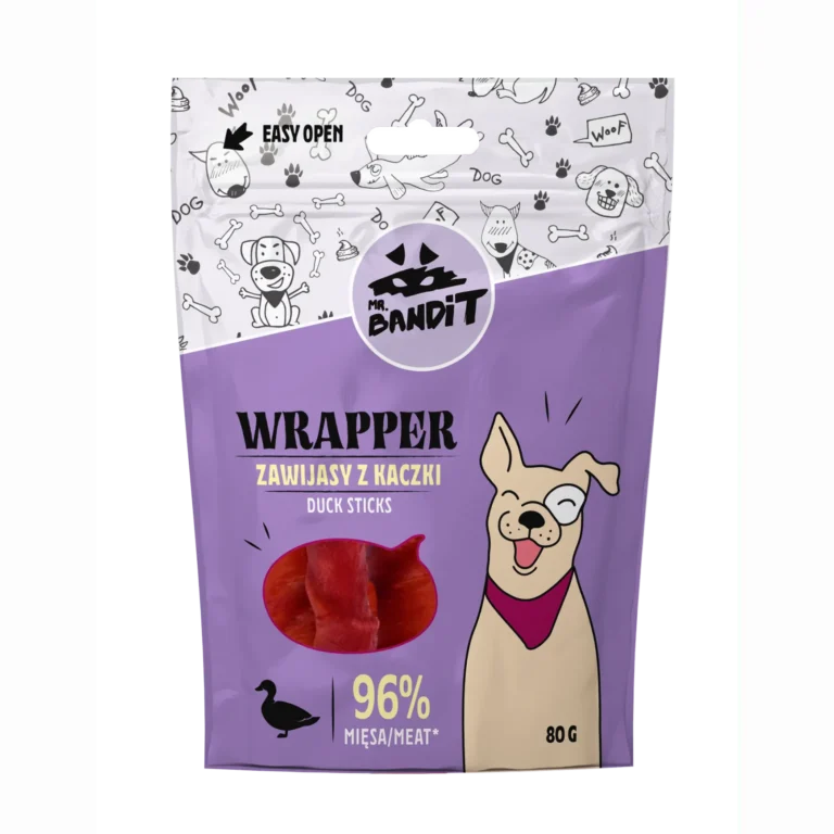 Ласощі Mr. Bandit палички обгорнуті з качкою для собак, 80 г