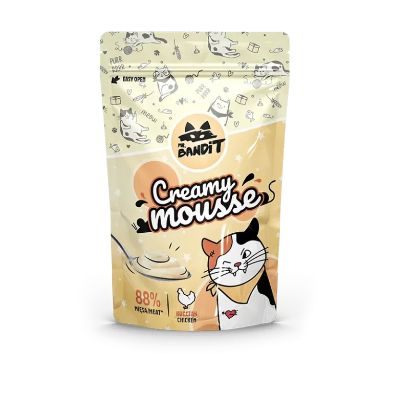 Ласощі для котів Вершковий Мус Mr. Bandit з куркою, 60 г