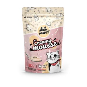 Ласощі Mr. Bandit вершковий мус з куркою і креветками для котів, 60 г