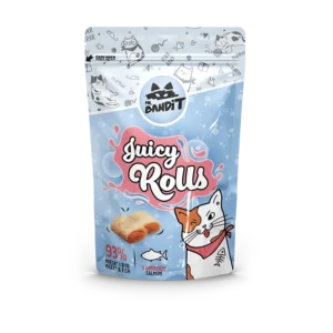 Ласощі Mr. Bandit соковиті роли з лососем для котів, 40 г