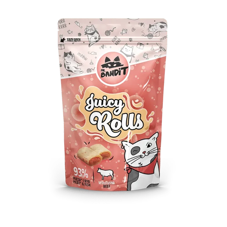 Ласощі для котів Mr. Bandit Соковиті роли з яловичиною, 40 г
