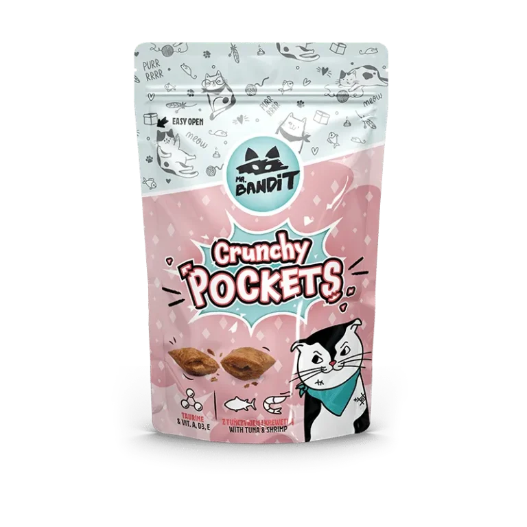 Ласощі Mr. Bandit хрусткі подушечки з тунцем і креветками для котів, 40 г