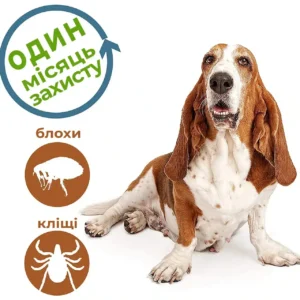 Краплі від бліх та кліщів для собак Vet`s Best Flea+tick Spot-on 4 піпетки 2 7 amigovet