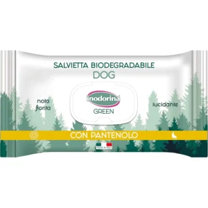 Вологі серветки Inodorina Green Shiny Wipes з пантенолом для собак, 30 шт