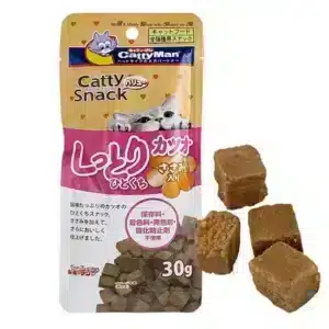 Ласощі CattyMan Moist & Meaty Bonito соковиті кубики з макреллю і куркою для котів, 30 г