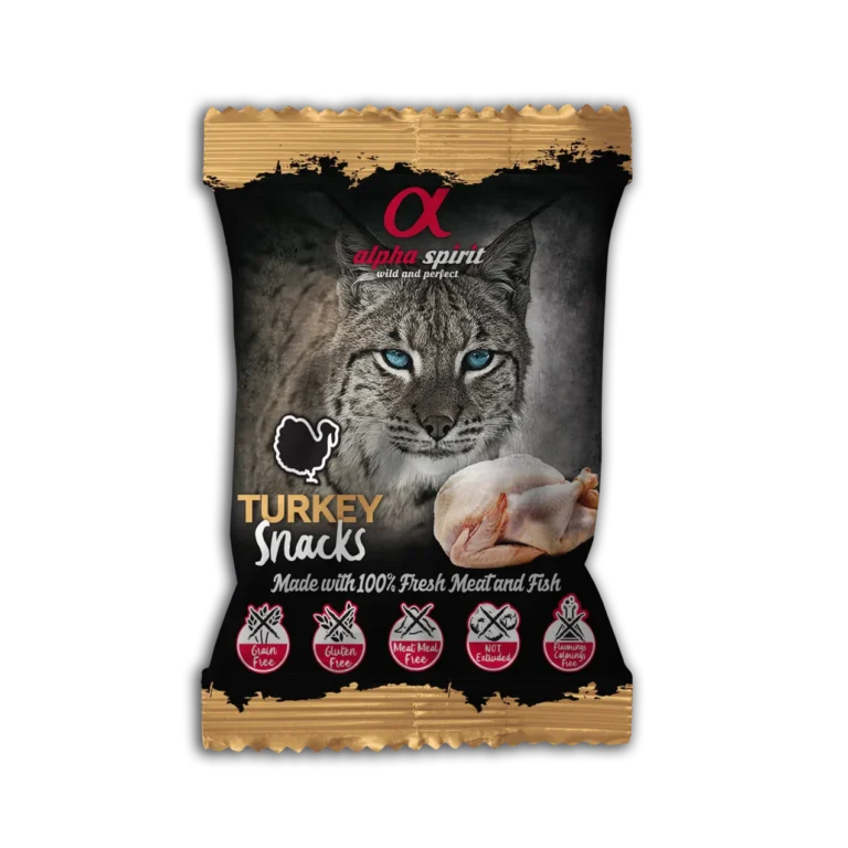 Ласощі Alpha Spirit снеки для котів з індичкою, 50 г