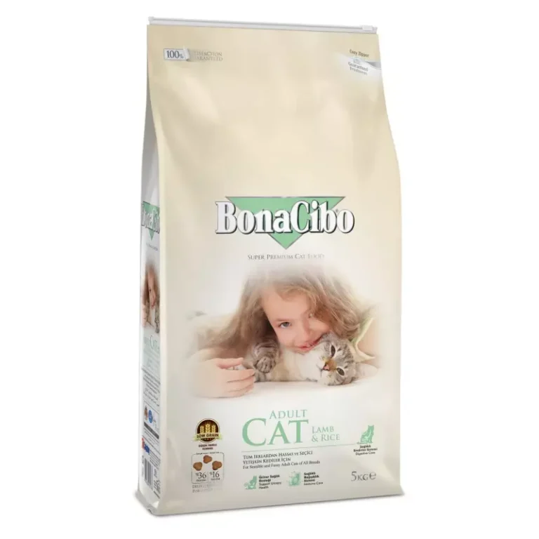Сухий корм BonaCibo Adult Cat Lamb&Rice для котів з ягням і рисом