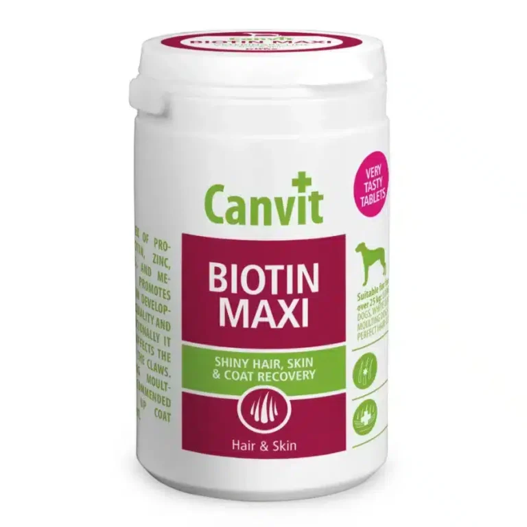 Біотин комплекс для шкіри та шерсті собак великих порід Canvit Biotin Maxi for dogs
