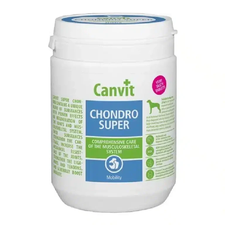 Хондропротектор + MSM для собак великих порід Canvit Chondro Super for dogs