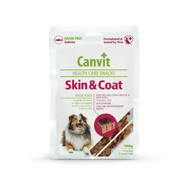 Функціональні ласощі для собак для шерсті Canvit Skin and Coat, 200 г