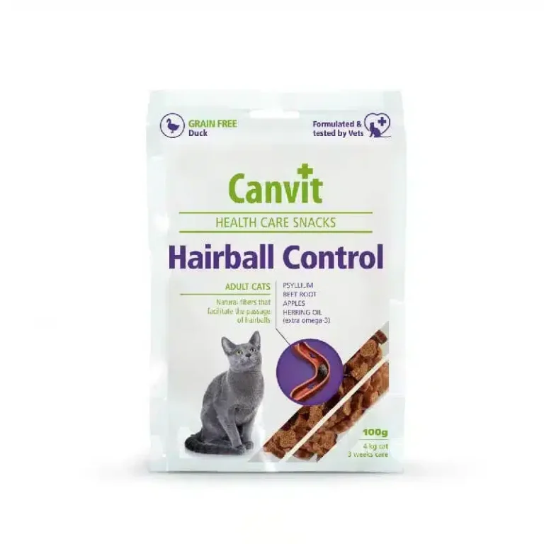 Функціональні ласощі для котів для виведення шерсті Canvit Hairball Control, 100 г