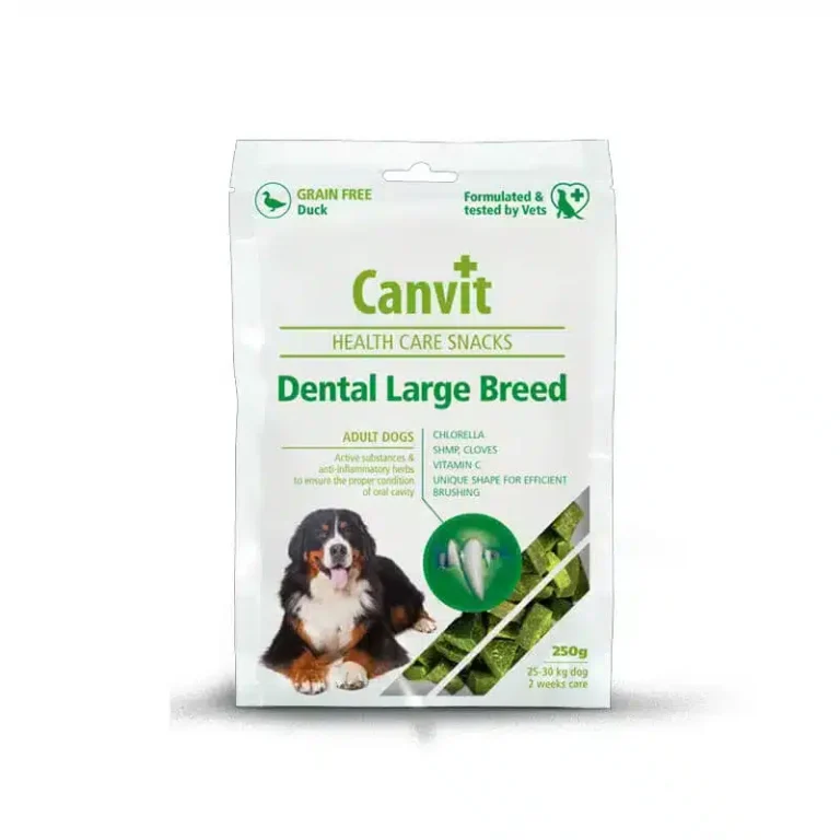 Ласощі Canvit Dental LB для чищення зубів для собак великих порід, 250 г