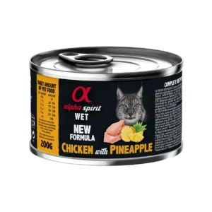 Вологий корм для дорослих котів Alpha Spirit Chicken with Pineapple з куркою і ананасом, 200 г