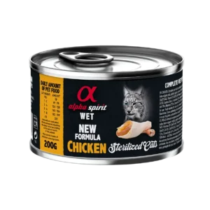 Вологий корм Alpha Spirit Chicken з куркою для стерилізованих котів, 200 г