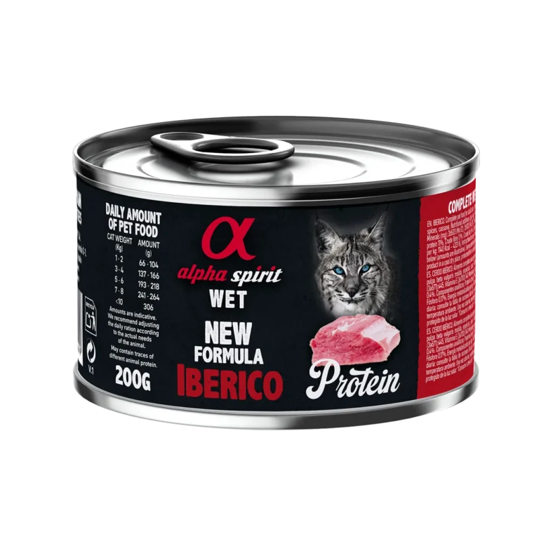Вологий корм Alpha Spirit Iberico зі свининою для котів, 200 г