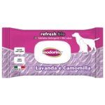 Серветки Inodorina Refresh з лавандою та ромашкою для собак та котів, 30 шт