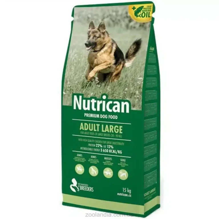 Сухий корм для дорослих собак великих порід Nutrican з куркою, 15 кг