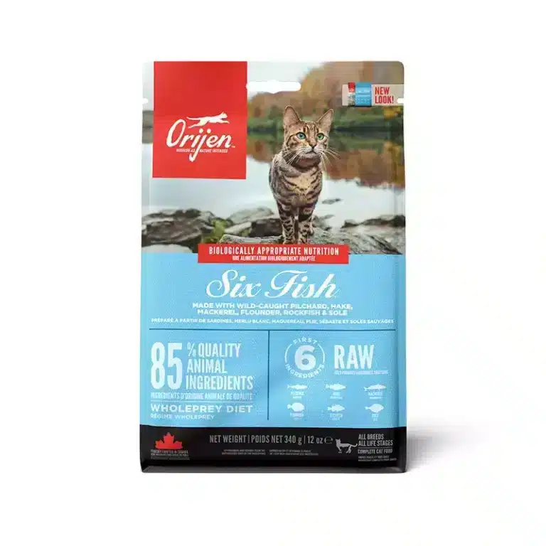 Корм для котів Orijen 6 Fish Cat&kitten, cардина, хек, макрель, камбала, морський окунь, солея