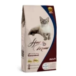 Сухий корм для дорослих котів HowMeow Gurme з ягням, рибою та куркою