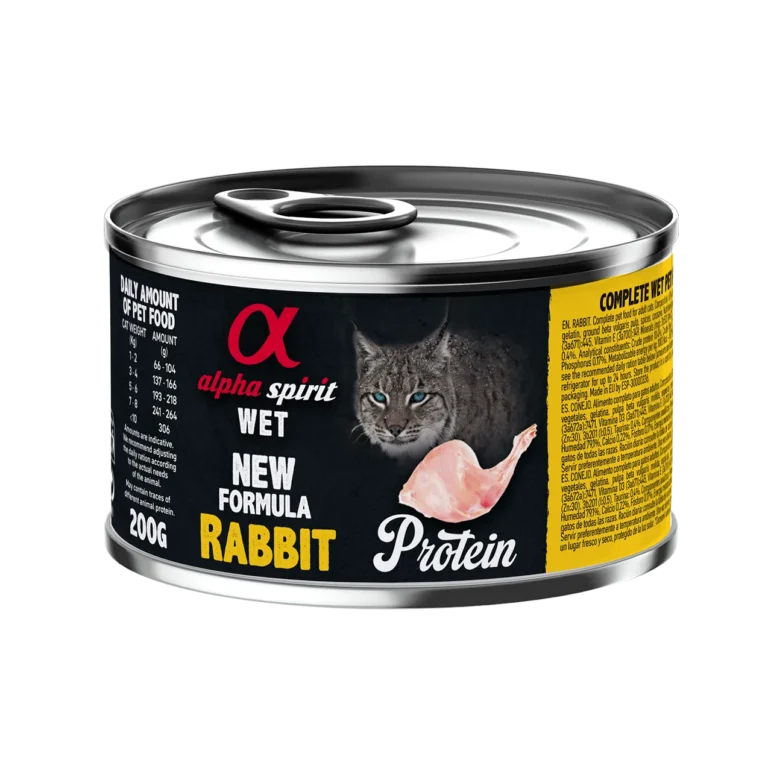 Вологий корм Alpha Spirit з кроликом для котів, 200 г