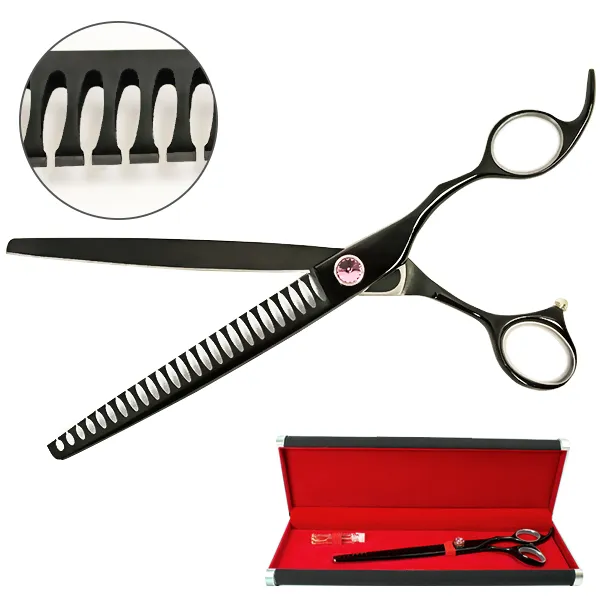 Філірувальні шанкерні ножиці для стрижки собак Davis Majutsu Titanium Thinning 8"