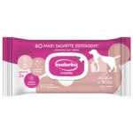 Очищаючі серветки для собак та котів Inodorina EveryDay Acqua Rose з трояндовою водою, 40 шт