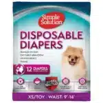 Гігієнічні підгузки Simple Solution для тварин малі XS/TOY, 12шт