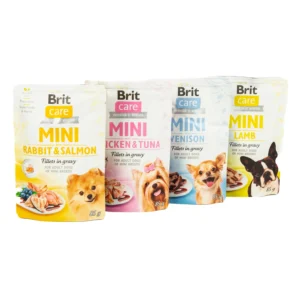 Вологий корм Brit Care Mini мікс для дорослих собак, набір 3+1