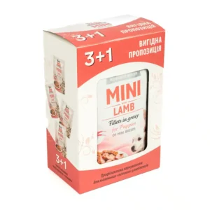 Вологий корм Brit Care Mini мікс для дорослих собак, набір 3+1