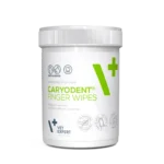 Vet Expert CaryoDent Finger Wipes (КеріоДент Фінгер Вайпс) – серветки для механічного чищення зубів та ясен собак і котів, 50 шт