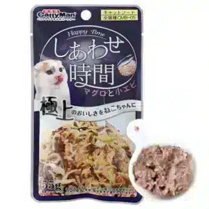 Вологий корм для котів CattyMan Tuna Bonito Shrimps з тунцем, макреллю і креветками в желе, 55 г