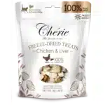 Ласощі для котів Cherie Freeze Dired for Cat Chicren and Liver з курки та курячої печінки с/м, 30 г
