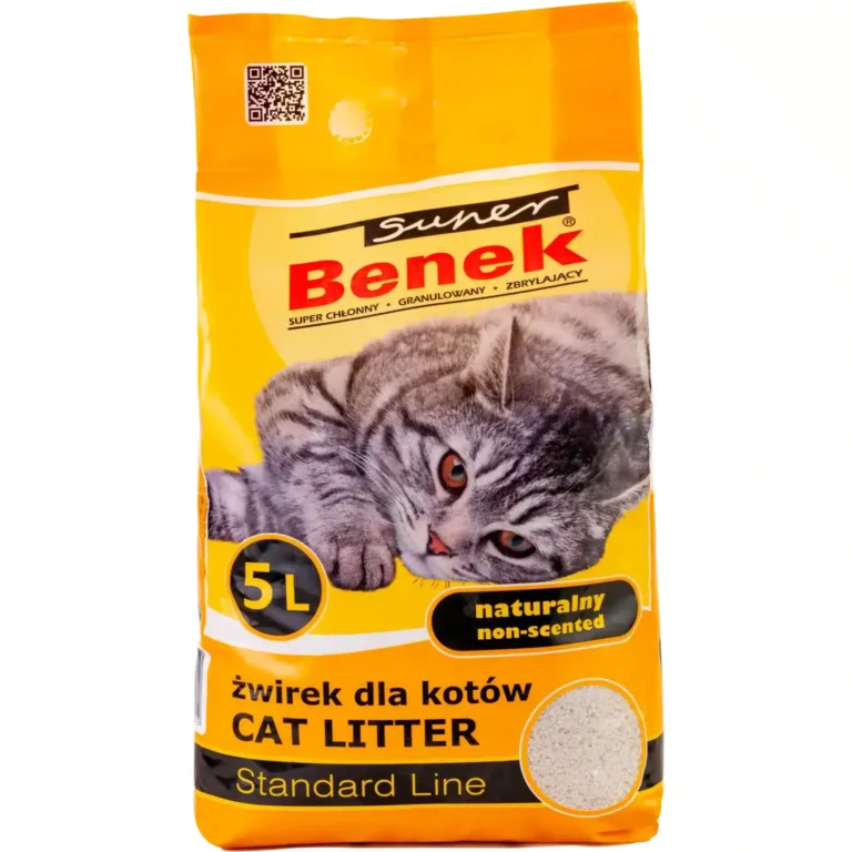 Наповнювач Super Benek Standard натуральний для котів, 5 л