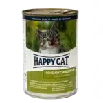 Вологий корм Happy Cat Lamm & Truth Gelee для котів у вигляді шматочків желе з ягням та індичкою, 400 г