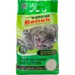 Наповнювач бентонітовий для котячих туалетів Super Benek Standard Zieлony лas Зелений ліс 5л