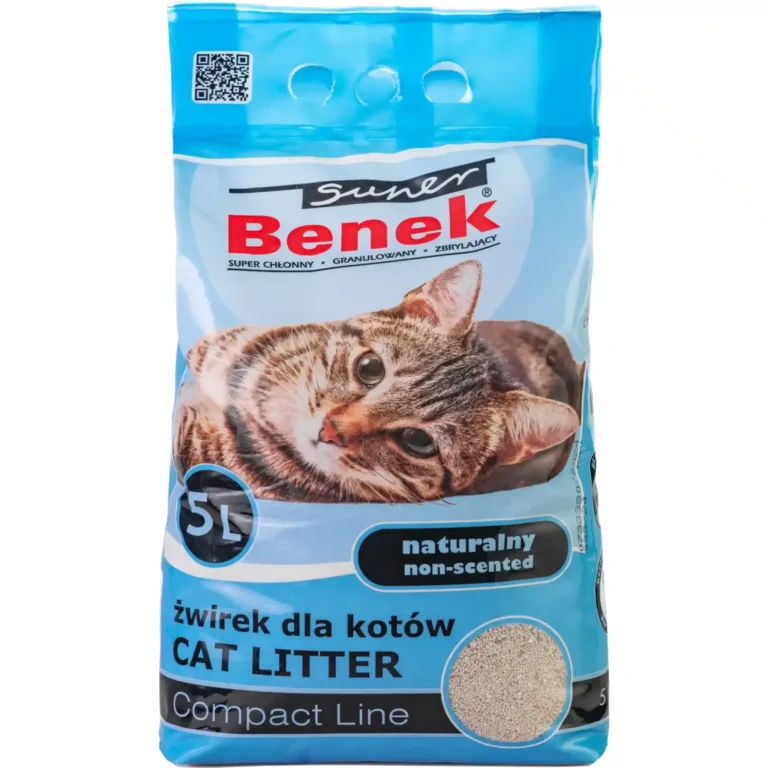 Наповнювач Super Benek Compact натуральний для котів, 5 л