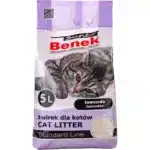 Наповнювач бентонітовий для котячих туалетів Super Benek Lawenda Standard Лаванда, 5л