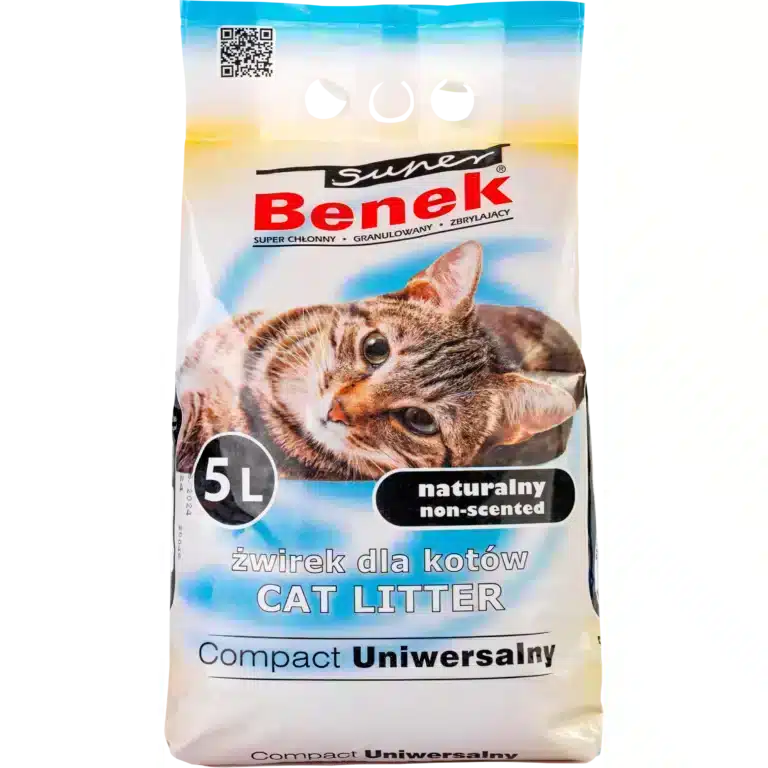 Наповнювач Super Benek Uniwersalny Compact натуральний для котів, 5 л