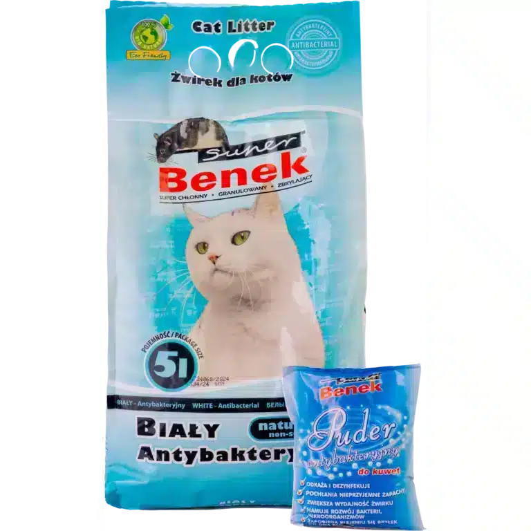 Наповнювач Super Benek антибактеріальний для котів, 5 л