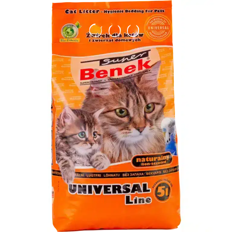 Наповнювач Super Benek Uniwersalny компакт натуральний для котів, 5 л