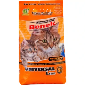 Наповнювач Super Benek Uniwersalny компакт натуральний для котів, 5 л