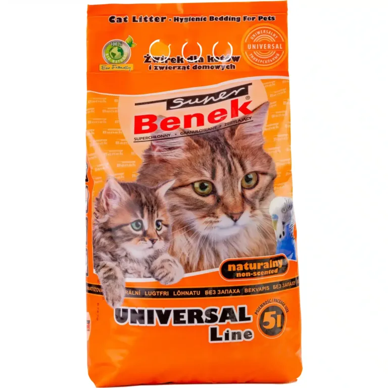 Наповнювач Super Benek Uniwersalny компакт натуральний для котів